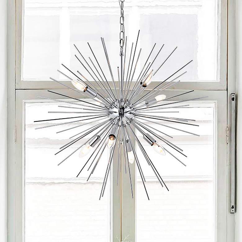 Image 2 Timber 8 Lt Chrome Pendant