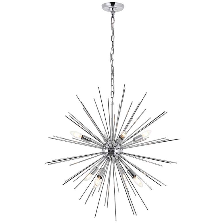 Image 6 Timber 8 Lt Chrome Pendant more views