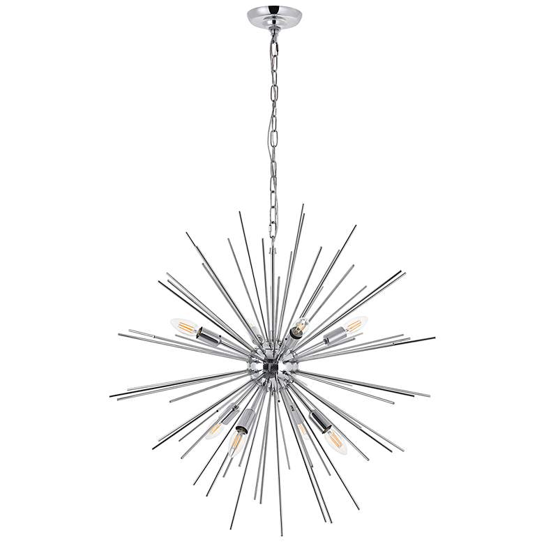 Image 7 Timber 8 Lt Chrome Pendant more views