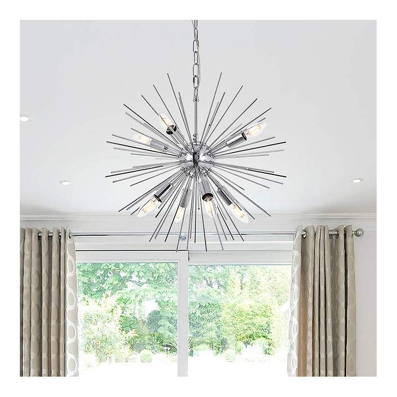 Image 1 Timber 8 Lt Chrome Pendant