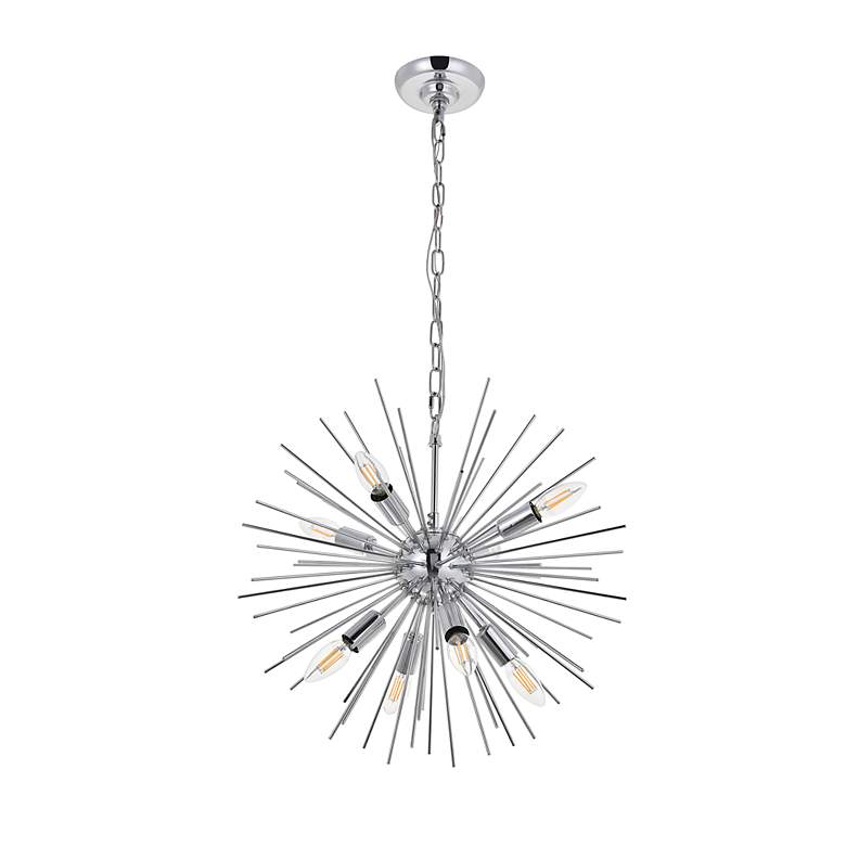 Image 4 Timber 8 Lt Chrome Pendant more views