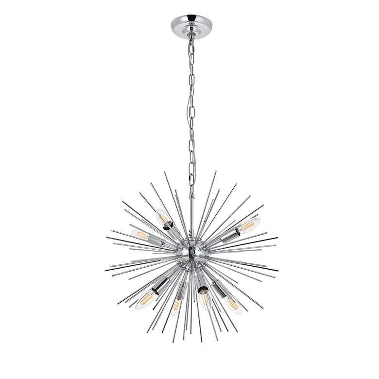 Image 6 Timber 8 Lt Chrome Pendant more views