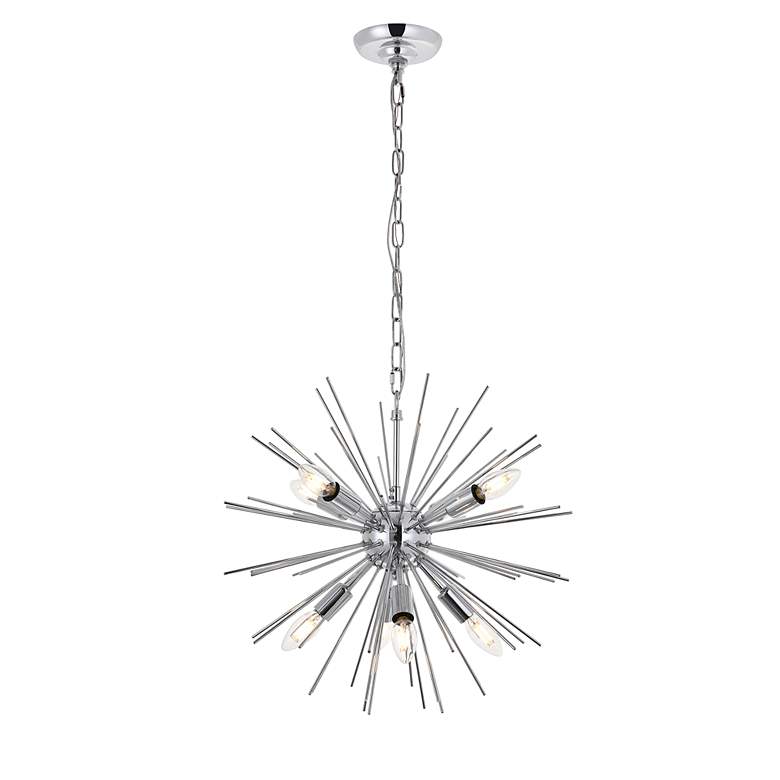 Image 7 Timber 8 Lt Chrome Pendant more views