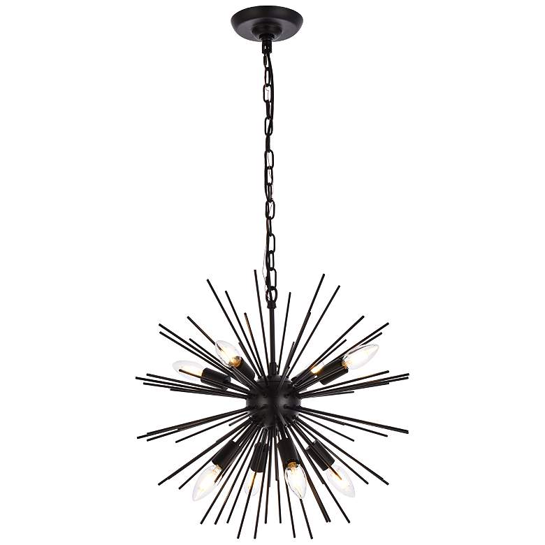 Image 1 Timber 8 Lts Black Pendant
