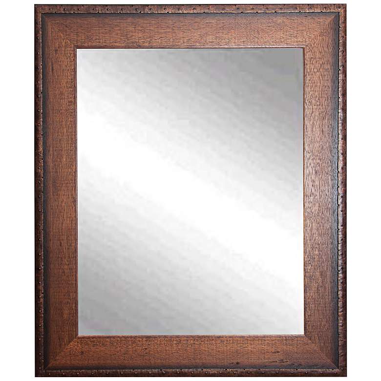 Image 1 Timber Estate Walnut 26 1/2" x 32 1/2" Wall Mirror