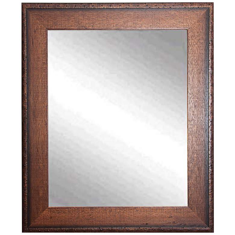 Image 1 Timber Estate Walnut 29 1/2" x 35 1/2" Wall Mirror