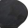 5_Time's Up 9"W Textured Matte Black Hourglass Drink Table more views