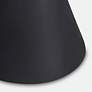 6_Time's Up 9"W Textured Matte Black Hourglass Drink Table more views