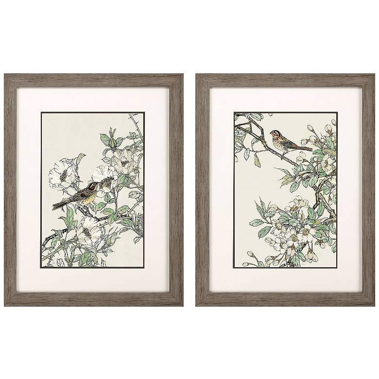 Image 1 Timeless Nature 21"W x 27"H Framed Art Set of 2
