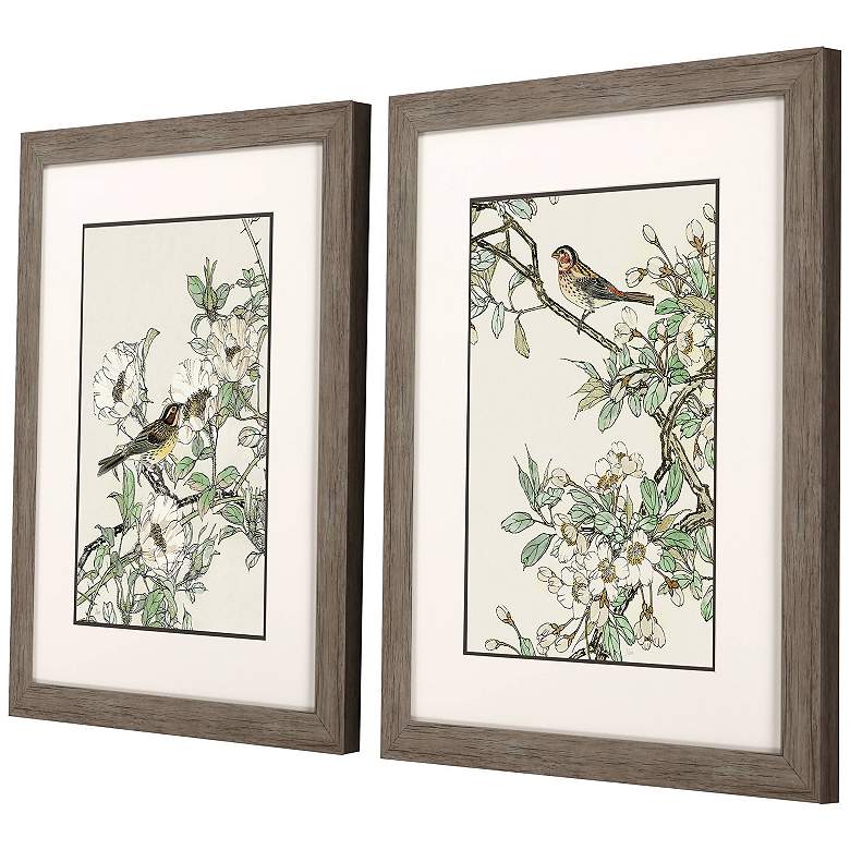 Image 2 Timeless Nature 21"W x 27"H Framed Art Set of 2 more views