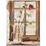 Timeless Serenity I" Gold Metallic Shagreen Wrapped Canvas Wall Art