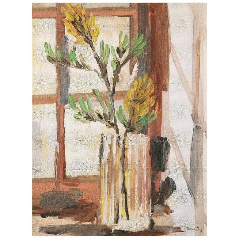 Image 1 Timeless Serenity II" Gold Metallic Shagreen Wrapped Canvas Wall Art