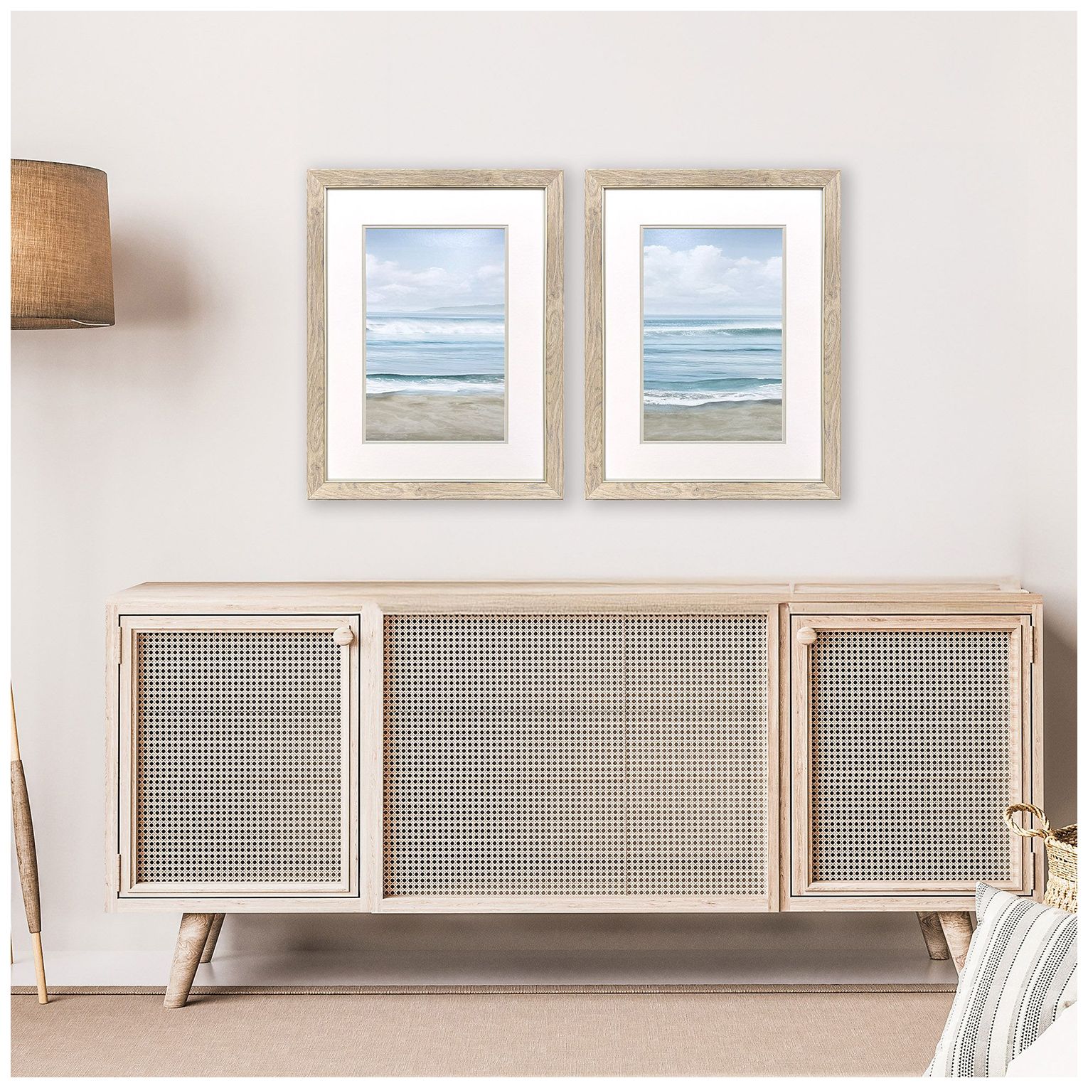 Image 5 Timeless Waves 21"W x 27"H Framed Art - Set of 2 more views