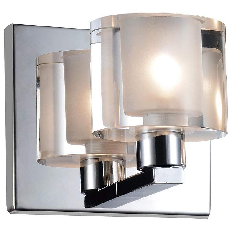 Image 1 Tina 1 Light Wall Sconce With Chrome Finish