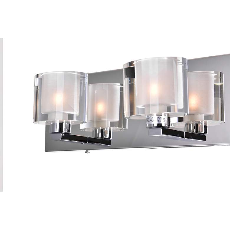 Image 4 Tina 4 Light Wall Sconce With Chrome Finish more views