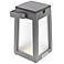 Tinka 10" High Gray Aluminum Outdoor Solar Lantern Light