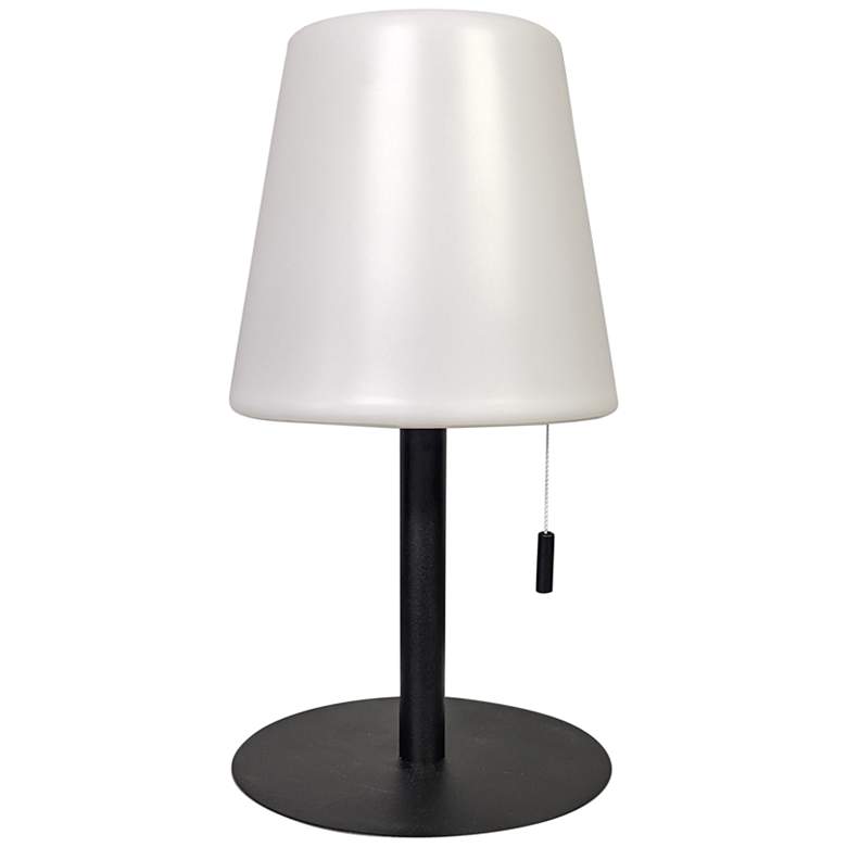 Image 2 Tinsley 12" High Matte Black Metal LED Accent Table Lamp