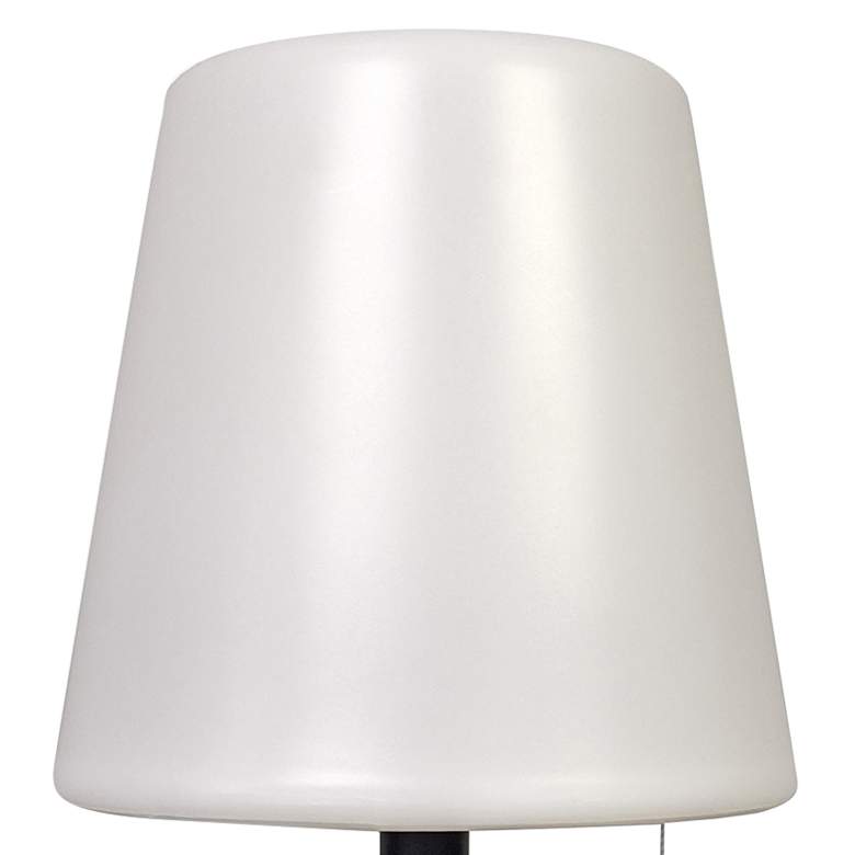 Image 3 Tinsley 12" High Matte Black Metal LED Accent Table Lamp more views