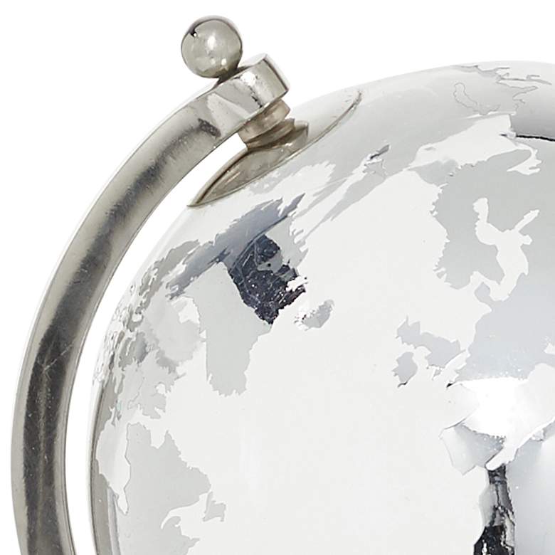 Image 2 Tinsley Glass and Marble 13" High Decorative World Globe more views