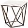 Tintern End Table White & Antique Brass