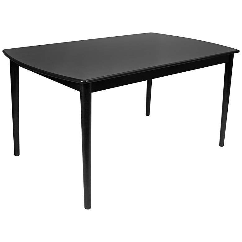 Image 1 Tintori Black Solid Wood Dining Table