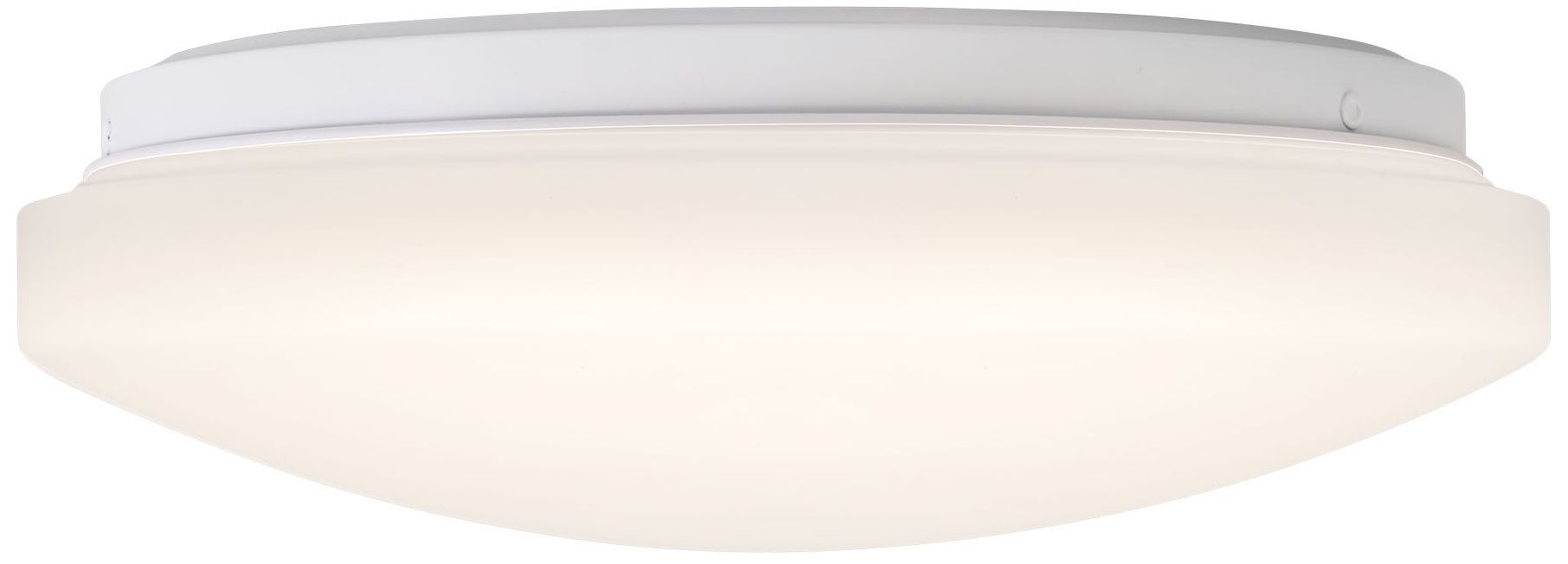 Image 3 Tio 11-in Acrylic White dimmable LED Flush Mount more views