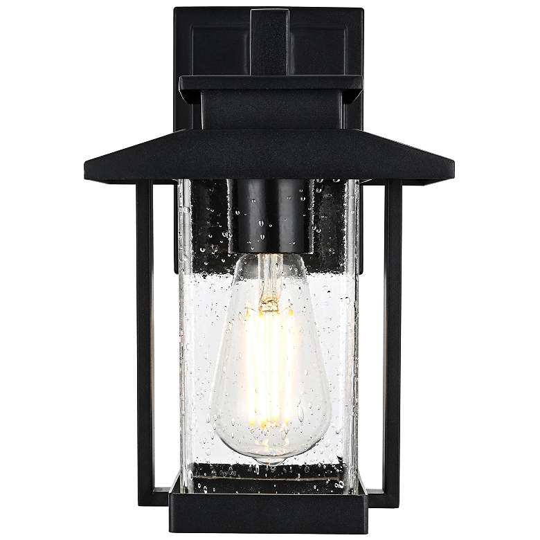 Image 2 Tioga 12" High Black Outdoor Wall Light