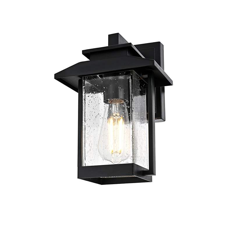 Image 4 Tioga 12" High Black Outdoor Wall Light more views
