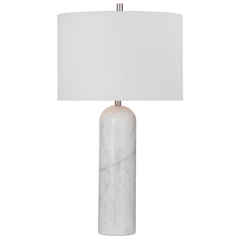 Image 1 Tioga 28" High White Marble Table Lamp