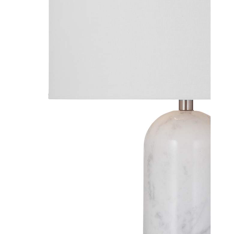 Image 3 Tioga 28" High White Marble Table Lamp more views