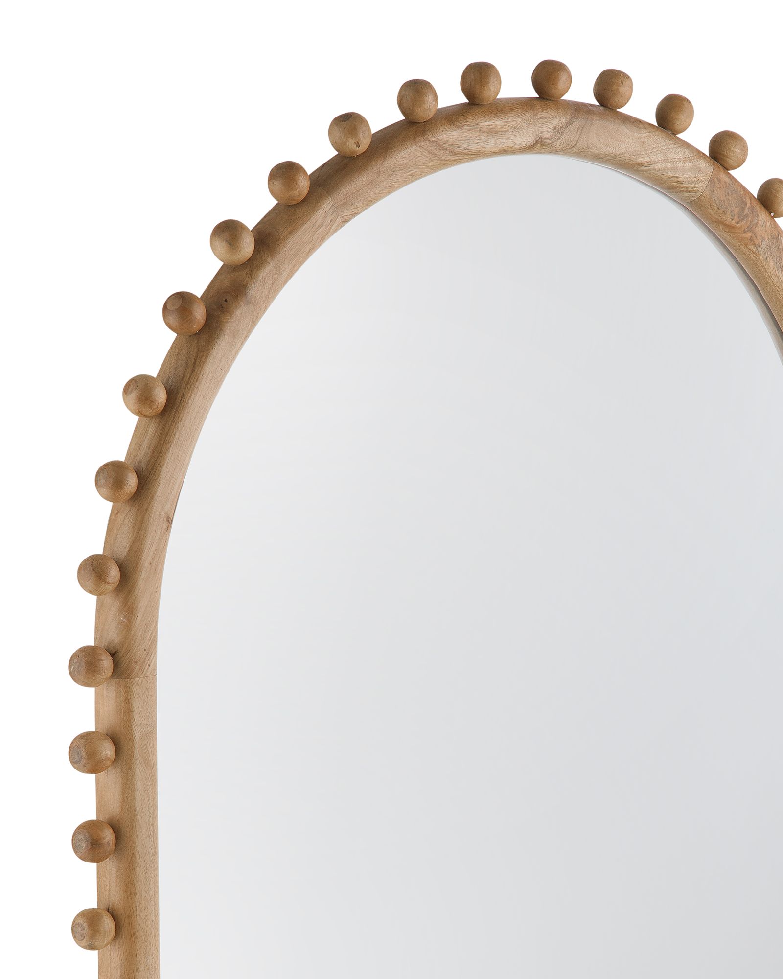 Image 3 Tioga Natural Wood 40" x 50" Oversized Wall Mirror more views