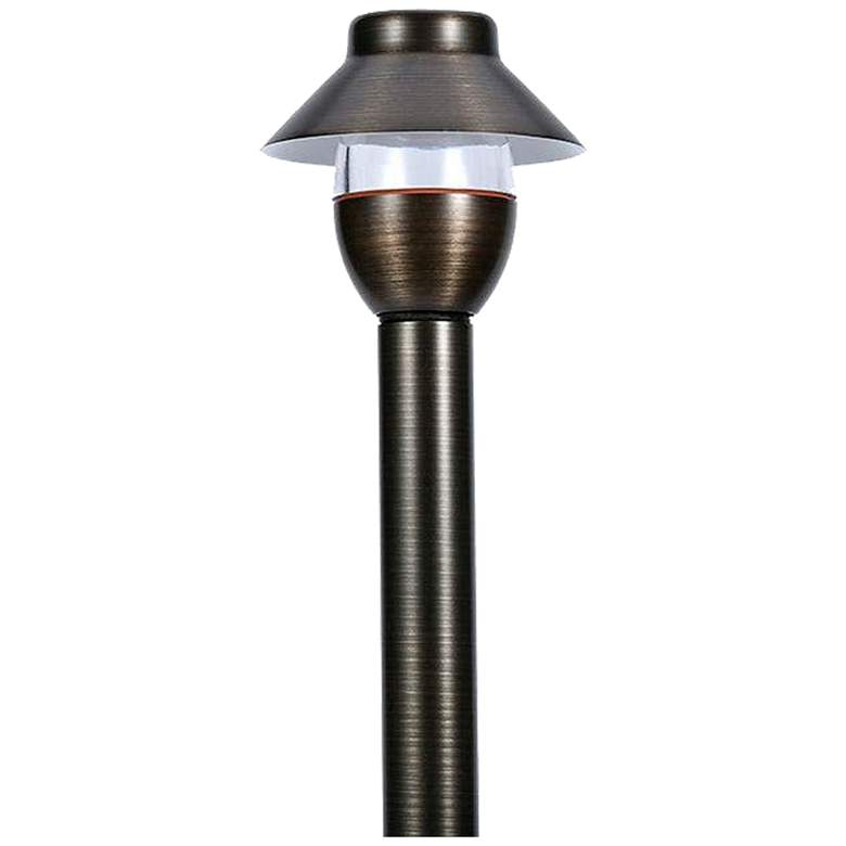 Image 3 Tionn 18" High Dark Brass Mushroom LED Landscape Path Light more views