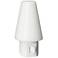 Tipi 3 1/4" High White Manual Frosted LED Night Light