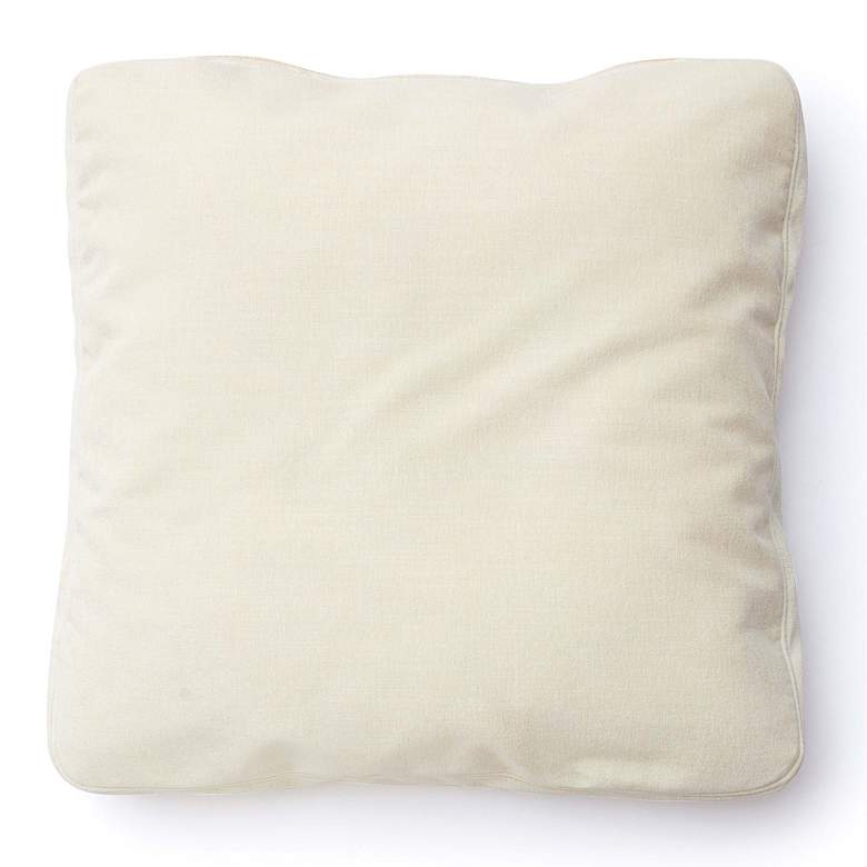 Image 3 Tipsy Cream Fabric 24" Square Floppy Pillow more views