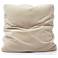Tipsy Taupe Fabric 20" Square Floppy Pillow