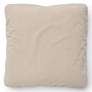 3_Tipsy Taupe Fabric 20" Square Floppy Pillow more views
