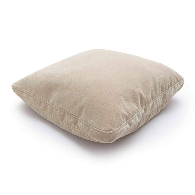 Image 4 Tipsy Taupe Fabric 20" Square Floppy Pillow more views