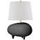 Tiptoe 18 1/2"H Black and Charcoal Ceramic Accent Table Lamp