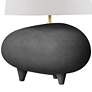 Tiptoe 18 1/2"H Black and Charcoal Ceramic Accent Table Lamp