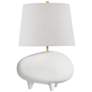 Tiptoe 18 1/2"H White and Cream Ceramic Accent Table Lamp