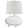 Tiptoe 18 1/2"H White and Cream Ceramic Accent Table Lamp