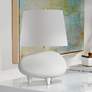 Tiptoe 18 1/2"H White and Cream Ceramic Accent Table Lamp