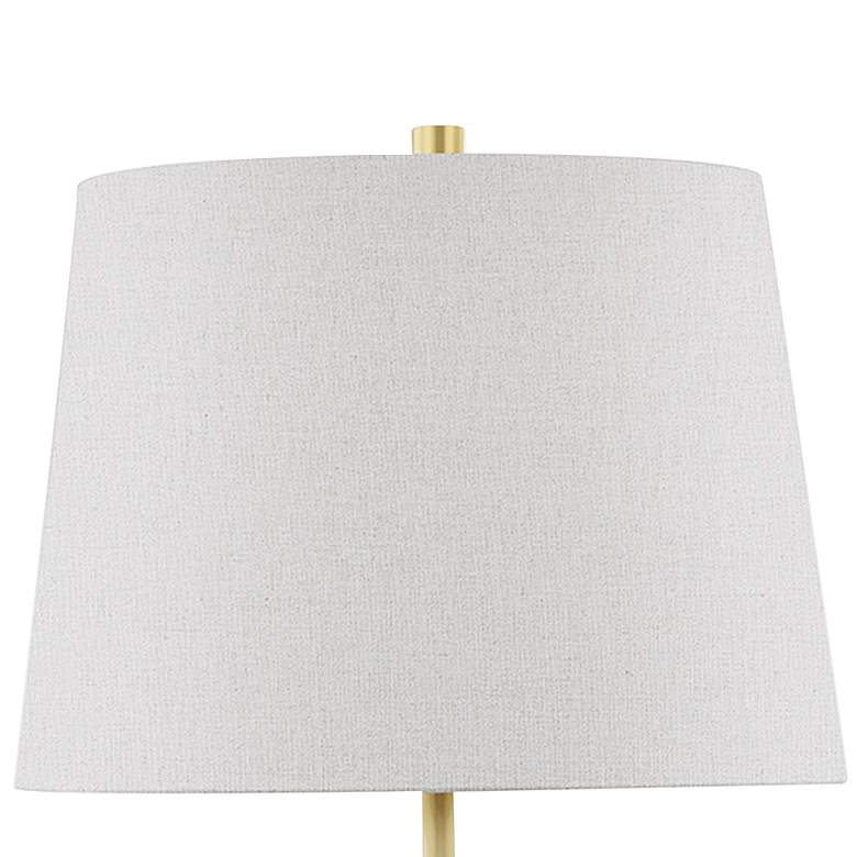 Image 3 Tiptoe 18 1/2 inchH White and Cream Ceramic Accent Table Lamp more views