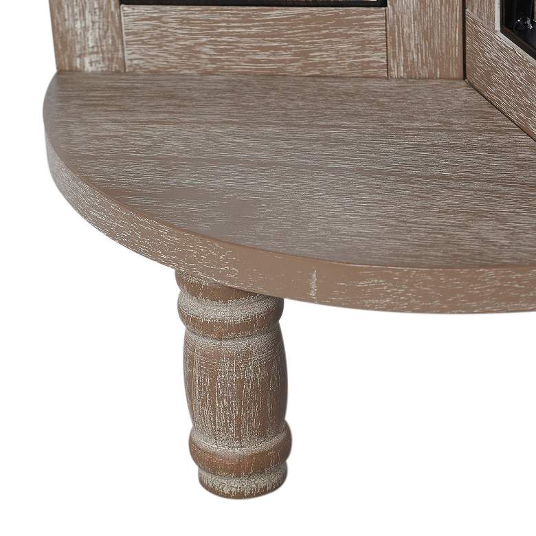 Image 6 Tipton 24" High White Washed Farmhouse Side Table more views