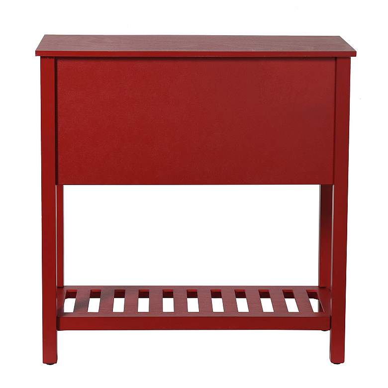 Image 6 Tipton 32" Wide 4 Drawer Antique Red Farmhouse Console Table more views