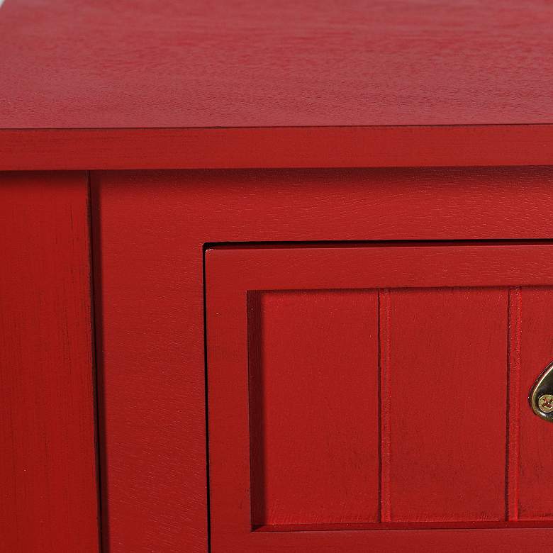 Image 7 Tipton 32" Wide 4 Drawer Antique Red Farmhouse Console Table more views