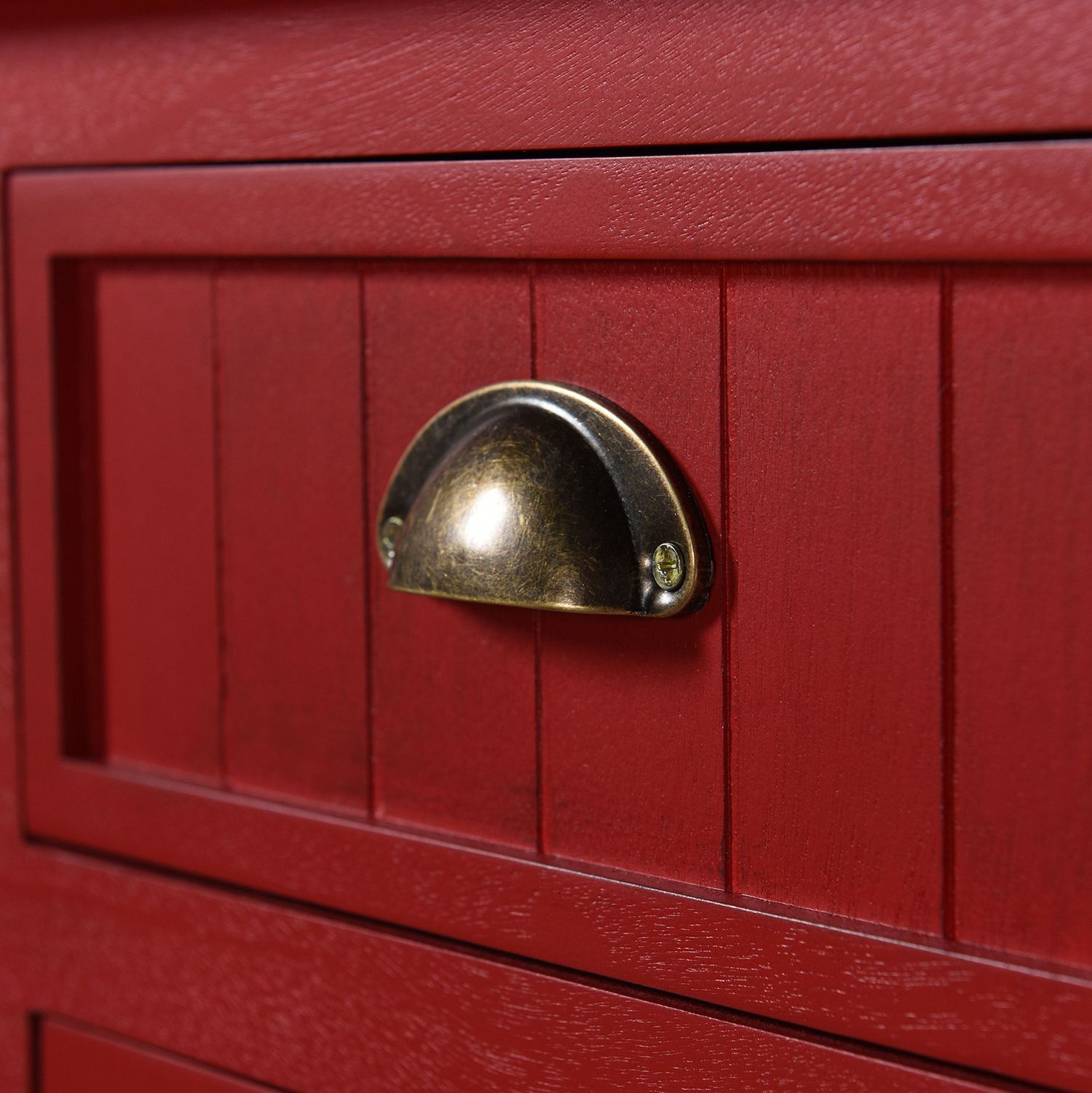 Tipton 32" Wide 4 Drawer Antique Red Farmhouse Console Table