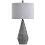 2_Tipton Farmhouse 31" Modern Gray Faux Wood Vase Table Lamp
