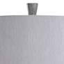 3_Tipton Farmhouse 31" Modern Gray Faux Wood Vase Table Lamp more views