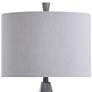4_Tipton Farmhouse 31" Modern Gray Faux Wood Vase Table Lamp more views